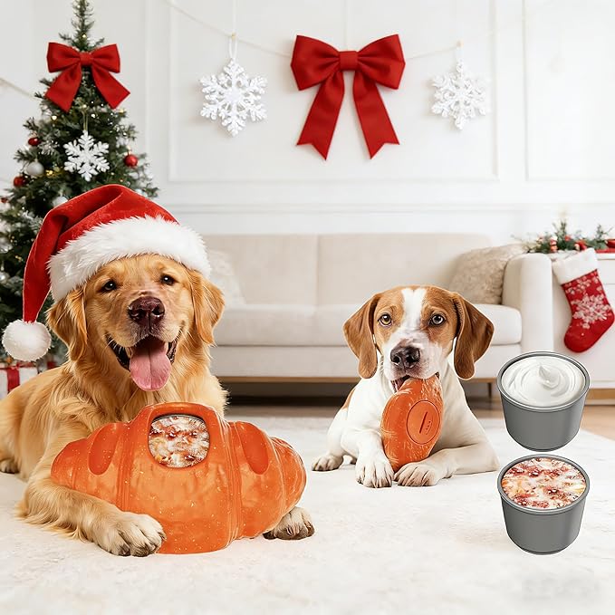 Aggressive Chew Toys for Large Dogs, Anxiety Relief for Dogs Toy, Dog Frozen Treat Toy, Indestructible Chew Toys for Peanut Butter and Frozen Treats Reduces Anxiety