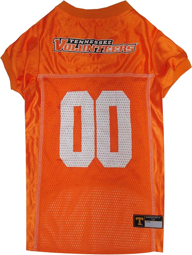 NCAA College Tennessee Volunteers Mesh Jersey for Dogs & Cats, X-Large. Licensed Big Dog Jersey with Your Favorite Football/Basketball College Team
