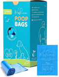 Wooflinen Unscented Dog Poop Bags – Leak-Proof Dog Poop Bags Rolls – Large 9x13”, Durable, Easy Tear – Made from Plant-Based Materials – For Big & Small Dogs – 120 Bags (8 Rolls)