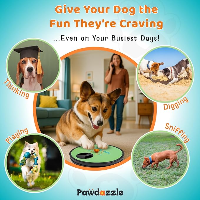 Pawdazzle Adjustable Dog Nail Scratch Board with Treat Box – Interactive Dog Nail File Scratch Pad | Built-in Treat Dispenser | Non-Slip | Stress-Free Nail Care for Dogs