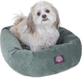 Majestic Pet Villa 24 Inch Shredded Memory Foam Dog Bed for Small Sized Dog 24x19x7 Inch–Orthopedic Pet Bed - Washable Small Puppy Mat with Head Support-Azure