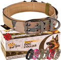 ADITYNA Heavy Duty Dog Collar for Extra-Large Dogs - Camo Big XL Collar with Handle for Training, and Walking - Wide, Thick, Tactical, Soft Neoprene Padded