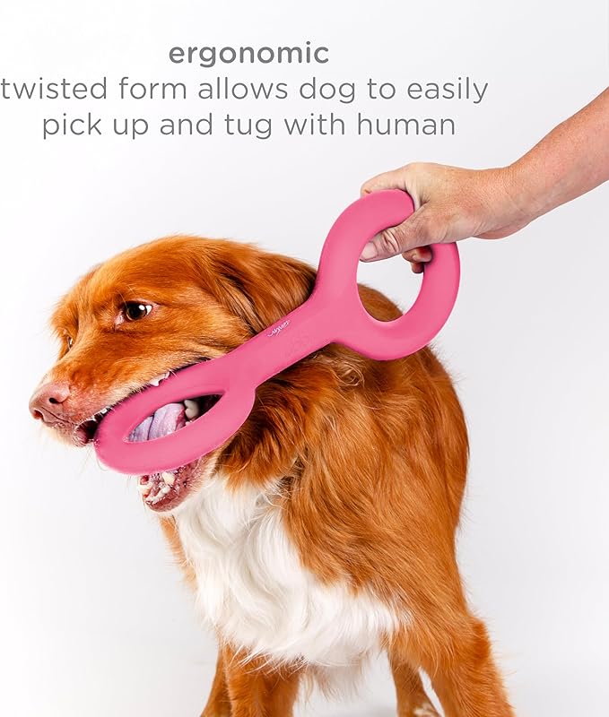 Ubbi Pet x Karim Rashid Dog Toy Set, Chomp, Kibbler & Tuggle Interactive Toys, Durable Natural Rubber Chew, Tug & Treat Dispensing Toys for Medium to Large Dogs