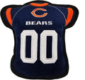 The 1st Ever Tough but Smooth Dog NFL Chicago Bears Football Jersey Tough Pet A Premium Quality Doggie with Built-in Squeaker. Sports Fans Favorite Chew