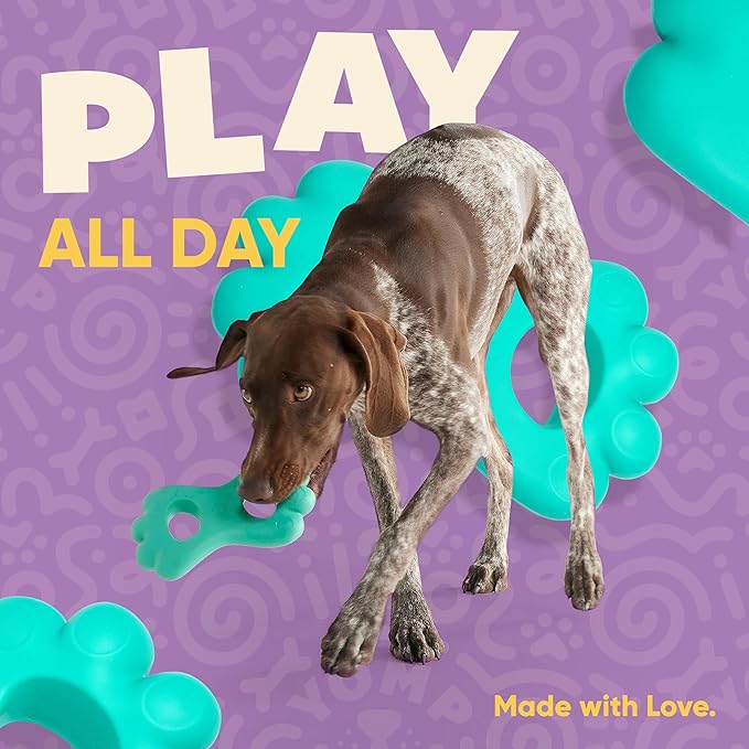 Yomp TugPup Dog Tug Toy – Interactive Pull Toy for Soft and Medium Chewers, Pet-Safe, Non-Toxic Silicone Chew Toy for Puppies and Teething Dogs
