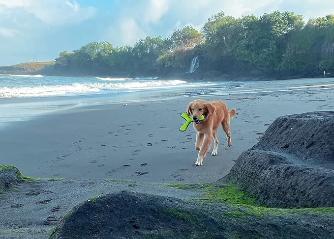 Tuff Pupper SuperChewy Tough Floating Dog Water Toy Strong Natural Rubber | Great Dog Fetch Toy | Pool Swimming Toys for Puppy| Durable Training Toys for Non-Aggressive Chewers