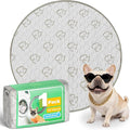 FXW Washable Pee Pads for Dogs, Leak-Proof & Non-Slip, Specifically Designed for Whelping Box, 36" Round, Khaki, 1 Pack