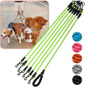 Six Dog Leash,6 Way for Dogs Walker,360 Swivel No Tangle Walking for 6 Dogs with Reflective, Dog Leash for Walking and Training