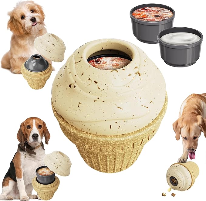Dog Toys for Aggressive Chewers & Large Dogs - Frozen Interactive Chew Toy with Treat Dispensing, Long-Lasting Durable Chewers for Small, Medium, Large Breeds