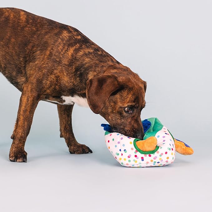 Fringe Studio Plush Dog Toy Set, Interactive Hide and Seek Play, All About The Gifts, Pet Shop Collection (289237)