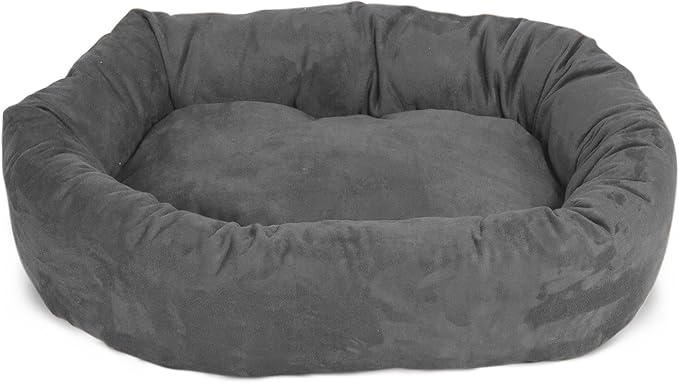 Majestic Pet Villa 32 Inch Shredded Memory Foam Dog Bed for Medium Sized Dog 32x23x7 Inch–Orthopedic Pet Bed - Washable Medium Puppy Mat with Head Support-Orange