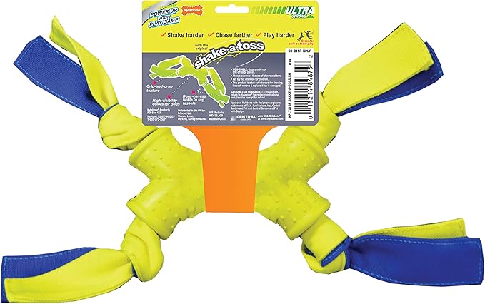 Nylabone Power Play Shake-a-Toss Interactive Play Toy, Fetch Toy for Dogs, Small (1 Count)