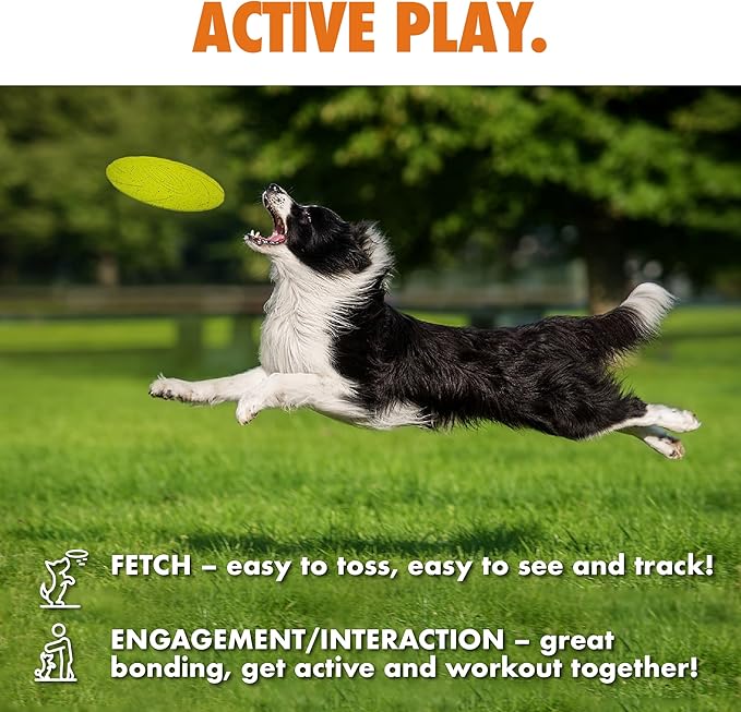 Max Fusion with Nike Grind, Arlee Frisbee Dog Toy, Chew Toy for Play, Fetch, Tug, L