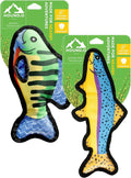 Plush Dog Toys | 2 Pack Bluegill & Trout Fish Stuffed Animal Squeaky Toy for Dogs | Outdoor Pet Toy Built for Adventure