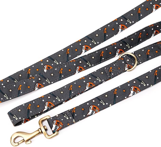 Organic Cotton Dog Leash for Small,Medium and Large Breed,Brass Hardware Pet Leash for Walking,Running and Training 6FT
