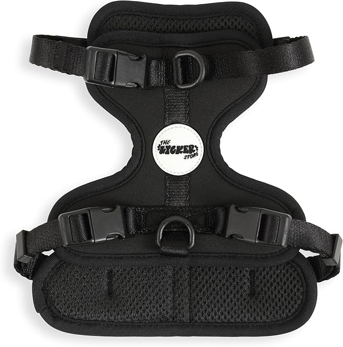 HNS1001I Arlo Small Adjustable Soft Padded No Pull Pet Harness with 3 Buckles and 3 Leash Clips, Bitters