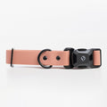 2026 New Edition, Fei & Eve PVC MagEase Dog Collar - Patented Magnetic Buckles | Fur-Safe | 450LB Escape-Proof | Adjustable Fit | Medium (Blush)