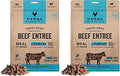 Vital Essentials Freeze Dried Dog Food, Raw Beef Crunchy Mini Nibs, Complete Meal or Topper, 96% Beef, Organs & Bone, Limited Ingredient, High Protein, Grain Free Dry Dog Food, 14 oz Bag, (Pack of 2)