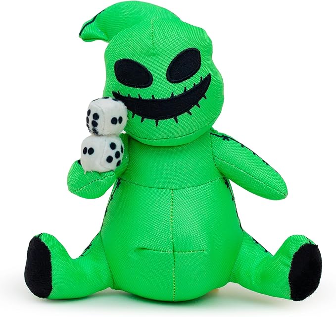 Buckle-Down Disney Dog Toy, The Nightmare Before Christmas Oogie Boogie Dice Sitting Pose Pet Toy, Plush