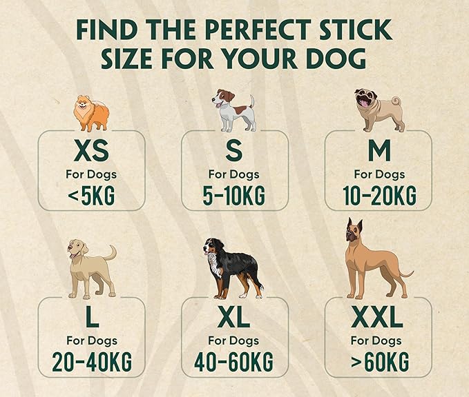 Coffee Wood Dog Chew Stick - 100% Natural Toy Safe, Durable (XL)