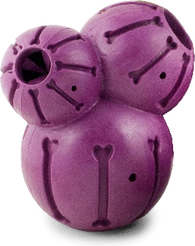 PetSafe Busy Buddy Barnacle - Treat Dispensing Dog Toy for Mental Stimulation - Natural Rubber - Durable Construction - Dishwasher Safe - Treat Meter Technology - Perfect for Peanut Butter - Medium