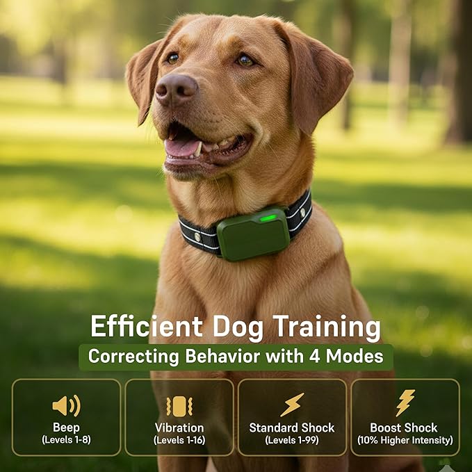 Dog Shock Collar with Remote Control (Latest Model) - 4200FT Dog Training Collar, Dog Shock Collar, Bark Collar - Shock Collar for Dogs for Small, Medium, Large Dogs