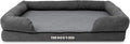 The Dog’s Bed Replacement Outer Cover, Plush Fabric, Grey Plush, XL