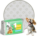 FXW Washable Pee Pads for Dogs, Leak-Proof & Non-Slip, Specifically Designed for Whelping Box, 39" Round, Khaki, 1 Pack