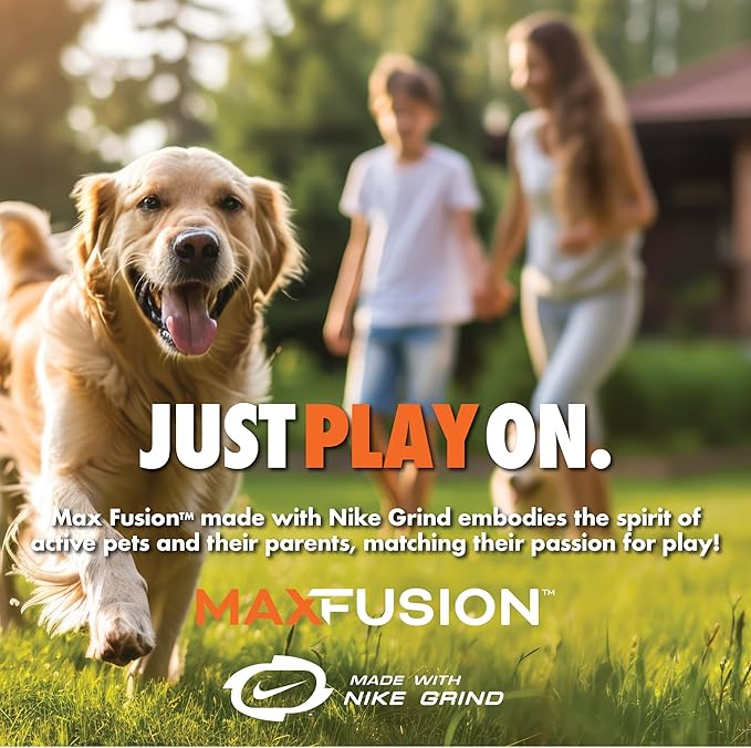 Max Fusion with Nike Grind, Arlee Spike Bone Dog Toy, Chew Toy for Play, Fetch, Tug, M