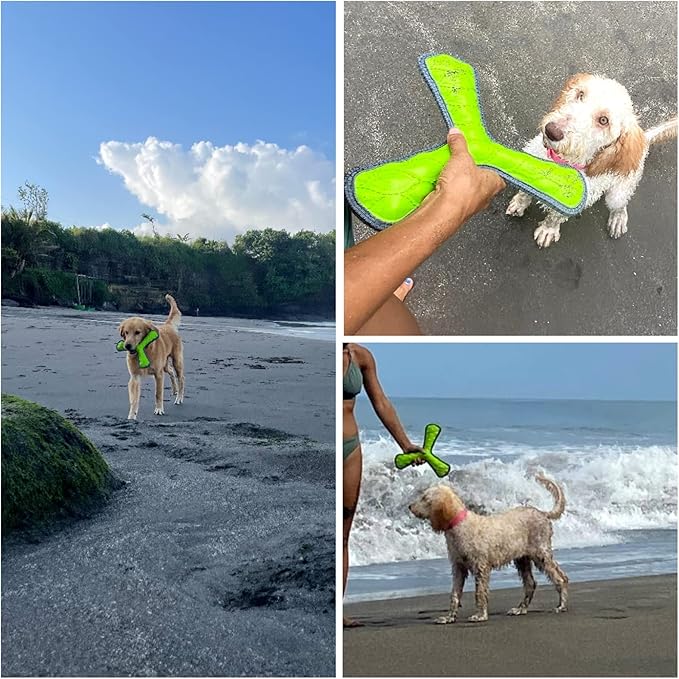 Tuff Pupper SuperChewy Tough Floating Dog Water Toy Strong Natural Rubber | Great Dog Fetch Toy | Pool Swimming Toys for Puppy| Durable Training Toys for Non-Aggressive Chewers