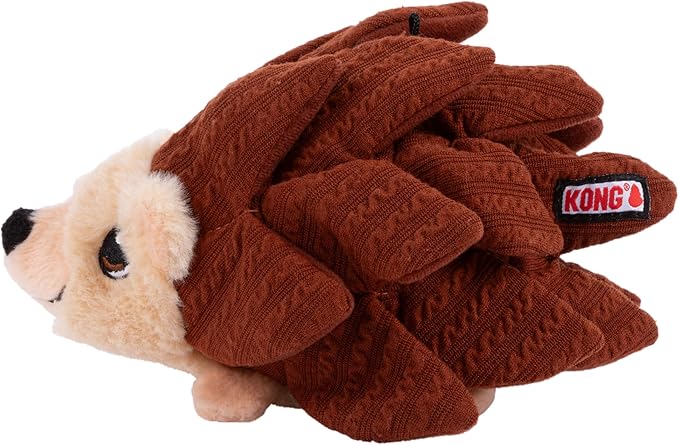 KONG Layerz Forage Dog Toy – Plush Puzzle Toy with Quilted Treat Pockets, Crackle Material & Squeaker for Enrichment (3 Pack (Armadillo, Hedgehog and Hen))