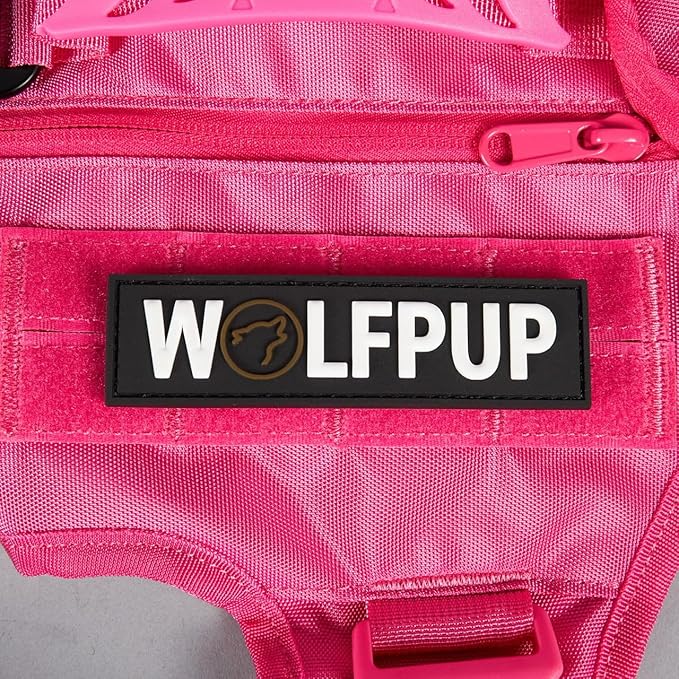Tactical Dog Vest Harness (Pink Goddess, X-Large)