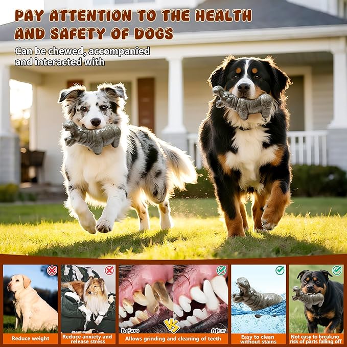 Indestructible Dog Toys for Aggressive Chewers, Tough Dog Toys for Medium and Large Dogs, Durable Nylon Chew Toy to Keep Them Busy, Chew Toy for Dogs Teeth Cleaning and Boredom