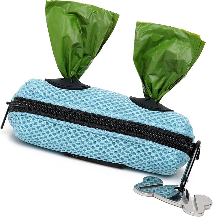 Dog Poop Bag Dispenser (Sky Blue, 1 Count (Pack of 1))