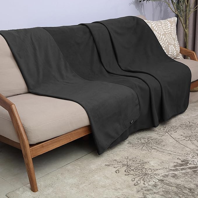 Catalonia Waterproof Blanket for Bed, Reversible Fleece Bed Sofa Cover, Washable Liquid Proof Furniture Protector