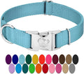 Country Brook Petz - Premium Nylon Dog Collar with Metal Buckle for Small Medium Large Breeds - 10+ Cool Colors (Extra Large, 1 Inch, Ocean Blue)