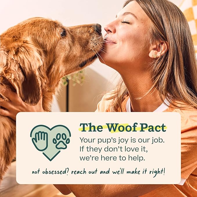 WOOF Air-Dried Puzzle Treats - Refill Treats Sized Puzzle Toys - The Perfect Dog and Puppy Training Treats - Made with Real Chicken - 12 oz