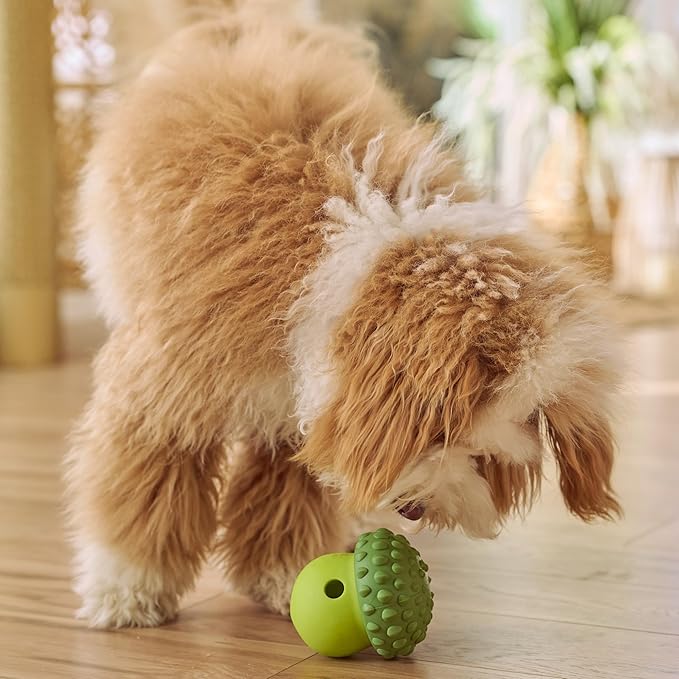 SPOT Treat Tumbler Broccoli – Freezable & Fillable Treat Dispensing Dog Toy for Small & Medium Dogs, Silicone, Easy to Clean, Interactive, Holds Small Kibble & Soft Snacks, 4.38 in