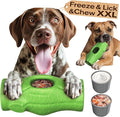 KADTC XXL 3-in-1 Durable Dog Enrichment Toy - Long-Lasting Fillable & Frozen Lick Toy - No-Transfer Freeze & Play -Mess-Free - Ultimate Boredom Buster & Tough Chew Toys for Large Dogs - BPA-Free, Safe