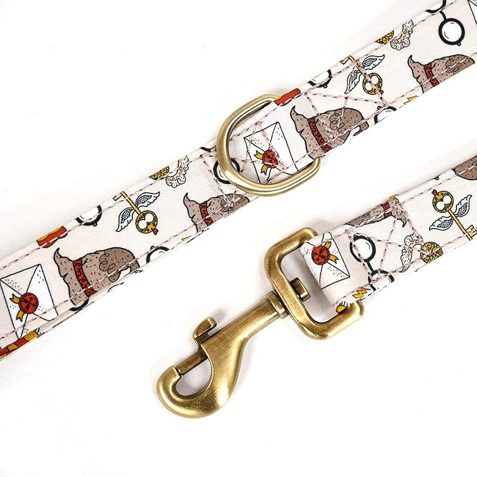 Organic Cotton Dog Leash for Small,Medium and Large Breed,Brass Hardware Pet Leash for Walking,Running and Training 6FT