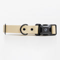 2026 New Edition, Fei & Eve PVC MagEase Dog Collar - Patented Magnetic Buckles | Fur-Safe | 450LB Escape-Proof | Adjustable Fit | Large (Champagne)