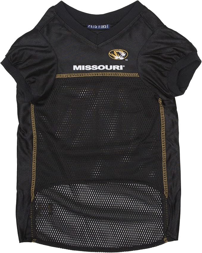 Pets First NCAA College Missouri Tigers Mesh Jersey for DOGS & CATS, XX-Large. Licensed Dog Jersey with your Favorite Football/Basketball College Team
