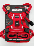 Clickette™ Magnetic Locking Harness and Leash (Red, Extra Large)