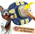 KADTC 2 Levels of Challenge Dog Puzzle Feeder Toy U.S. Brand,Design Push-to-Release Treat Dispenser for Small Medium Large Dogs Boredom Buster Puppy Mental Stimulation Enrichment Feeding Puzzles Toys