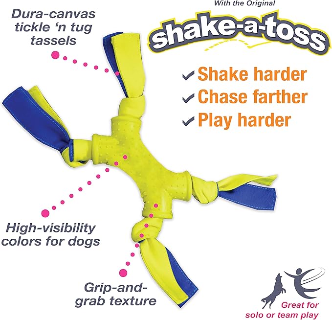 Nylabone Power Play Shake-a-Toss Interactive Play Toy, Fetch Toy for Dogs, Small (1 Count)