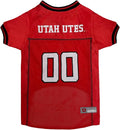 Pets First NCAA College Utah Utes Mesh Jersey for DOGS & CATS, X-Small.Licensed Dog Jersey with your Favorite Football/Basketball College Team