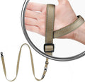 Hands-Free Dog Leash, Heavy Duty No-Pull Training Lead w/Anti-Tangle & Reflective Thread for Small Medium Dogs for Running/Walking Khaki 5Ft