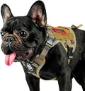 OneTigris Tactical Dog Harness Vest,No-Pull Service Dog Vest with Hook & Loop Panels,Adjustable Dog Vest Harness for Walking Hiking Training(CamoColor,XS)