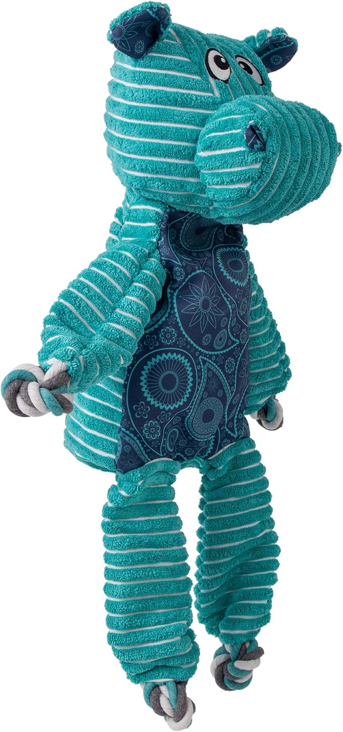 KONG XL 2 Pack - Soft Plush Dog Toy for Large Breeds - Durable, Cuddly & Squeaky - Perfect for Play & Comfort (Moose/Hippo)