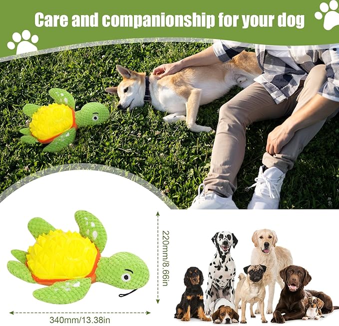 Dog Puzzle Toys, Large Squeaky Dogs Toy, Durable Plush Tug of War Toy Dispensing Smart Dog Toys for Boredom and Stimulating for Large Dogs/Plush Puppy Toys/Puppy Chew Toys for Teething